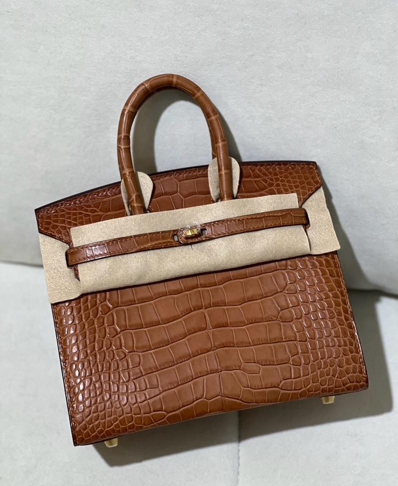 Hermes Birkin 20 Matte Alligator Gold GHW